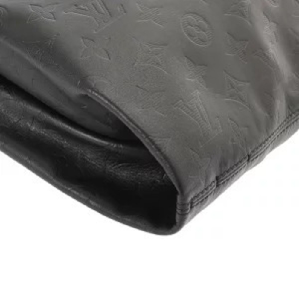 Louis Vuitton Monogram Shadow Black Tote Bag Black Leather - Picture 6 of 7
